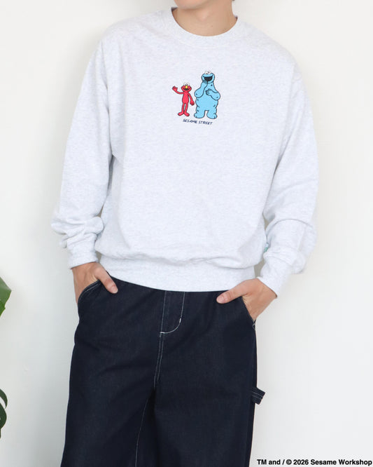 【セサミストリート】フロント刺繍スウェット