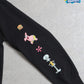 【スポンジ・ボブ】サガラ刺繍　袖プリントスウェット