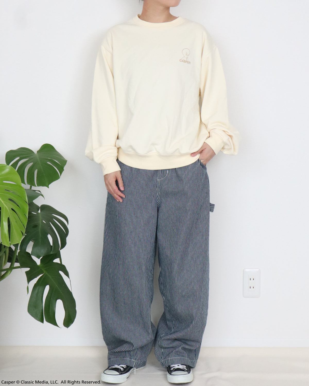 【キャスパー】チェーン刺繍スウェット