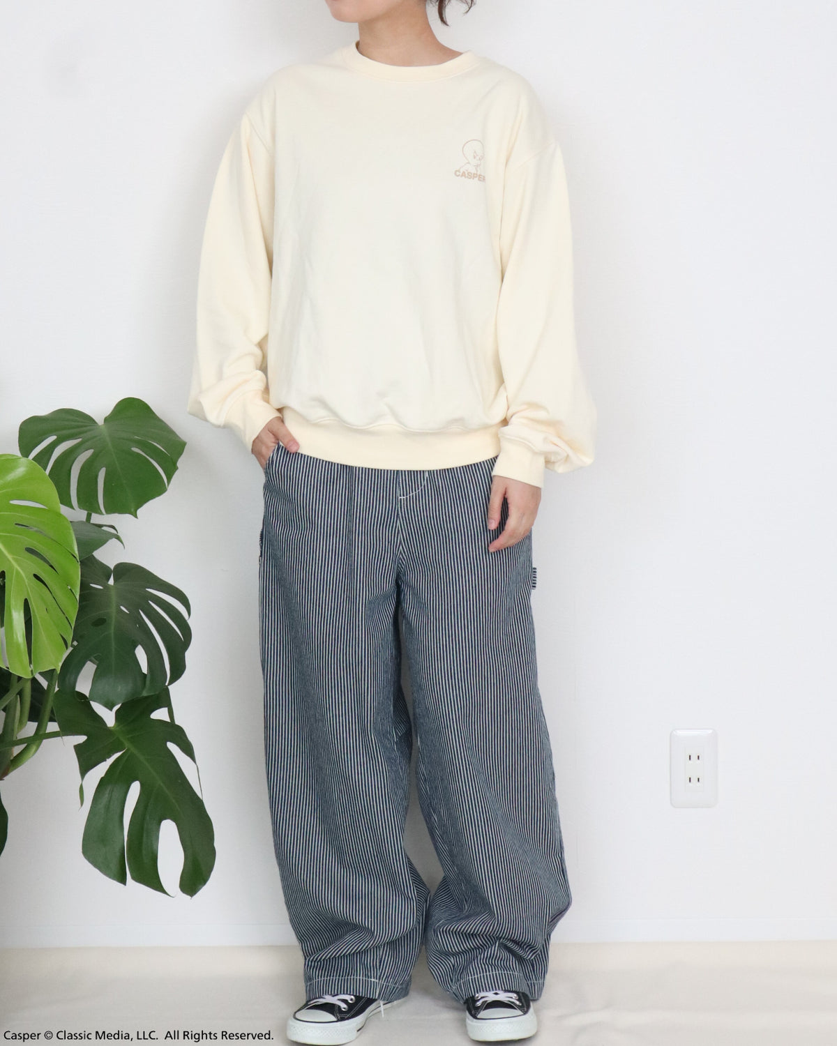 【キャスパー】チェーン刺繍スウェット
