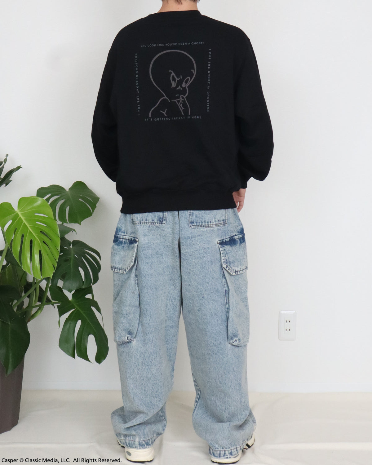 【キャスパー】チェーン刺繍スウェット