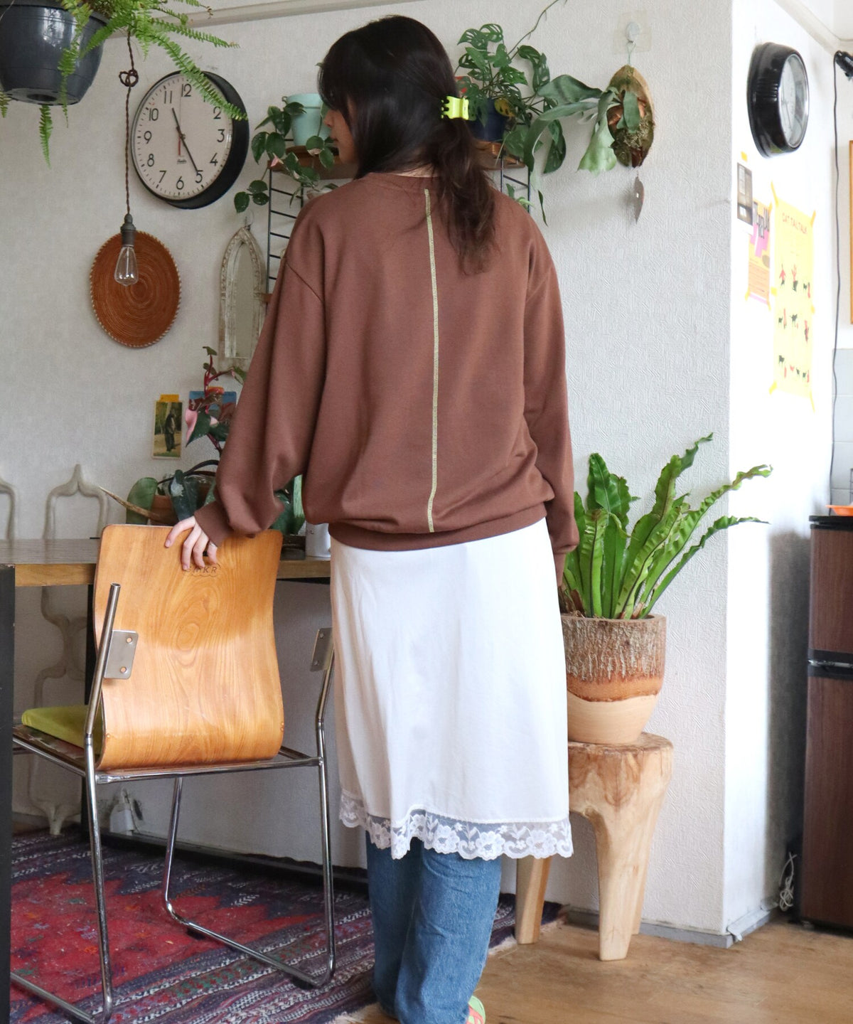 ドーナツ刺繍スウェット