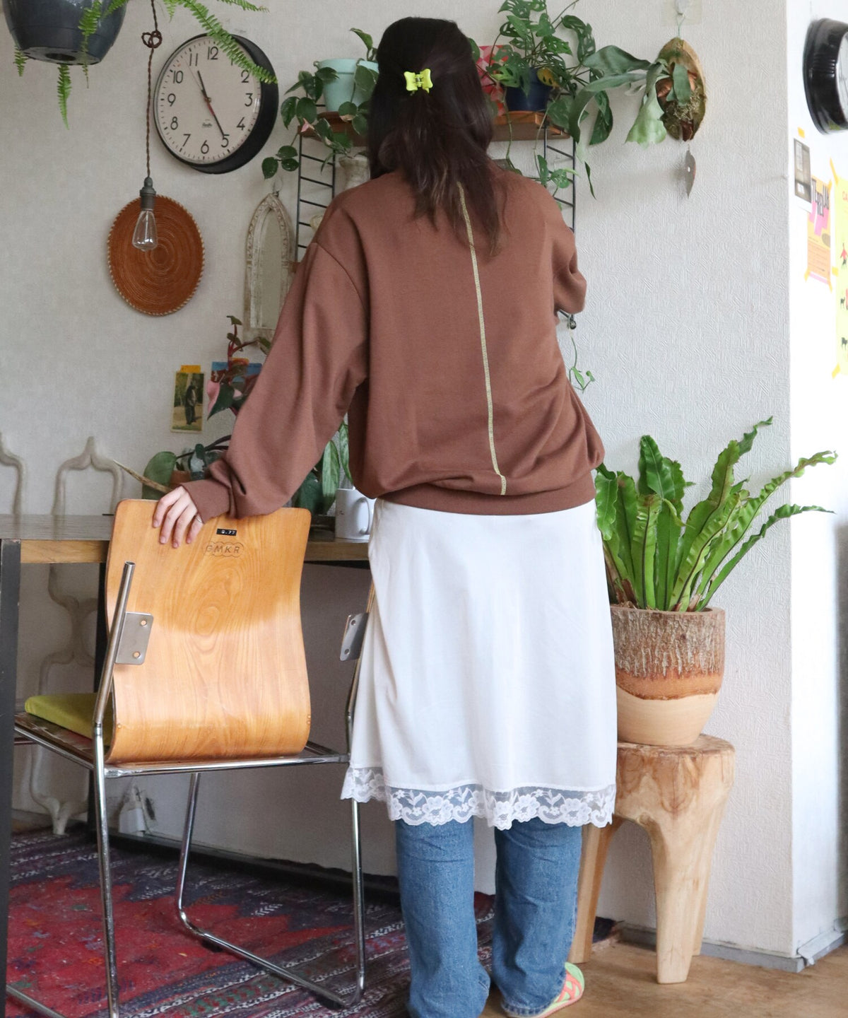 ドーナツ刺繍スウェット