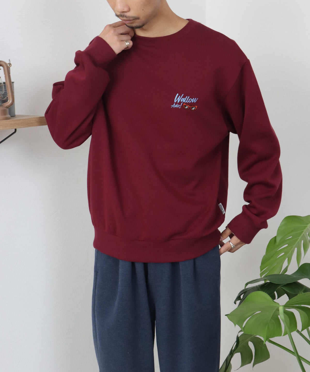【裏起毛】アヒル刺繍スウェット