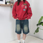 【裏起毛】ワッペン刺繍スウェット