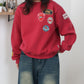 【裏起毛】ワッペン刺繍スウェット