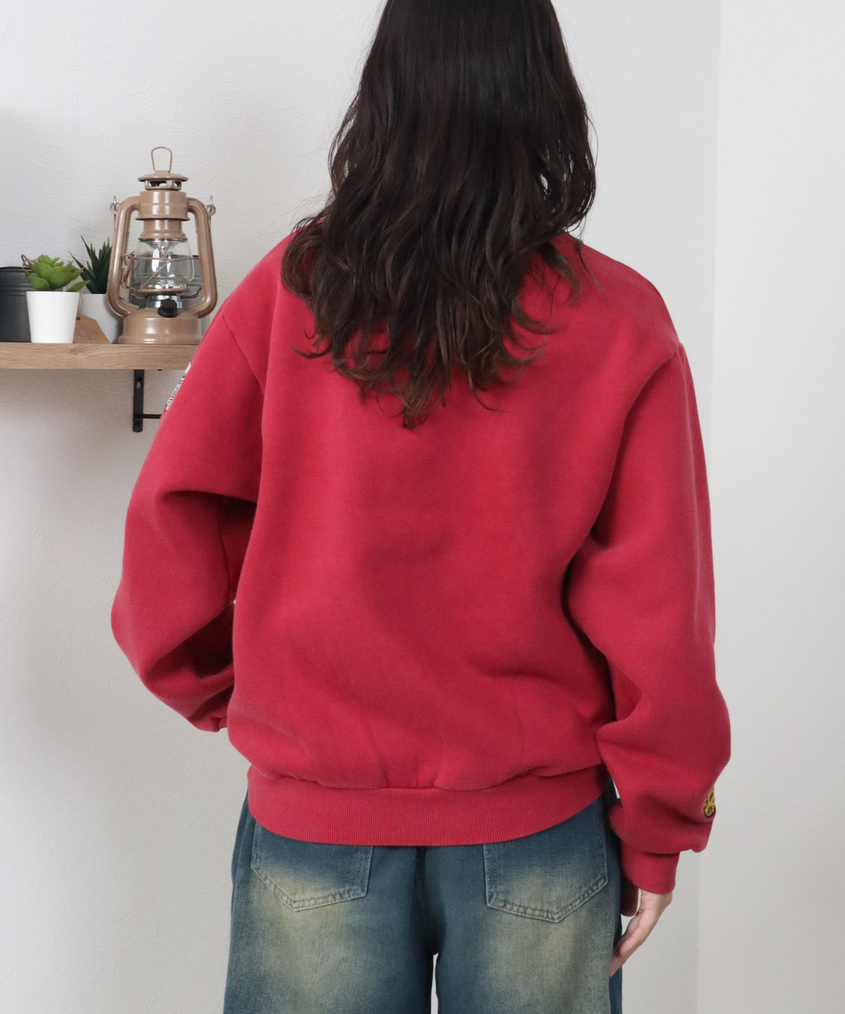 【裏起毛】ワッペン刺繍スウェット