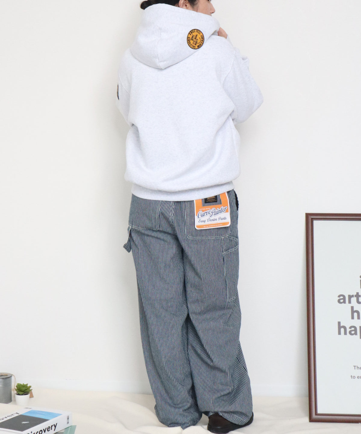 【裏起毛】ワッペン刺繍ジップパーカー