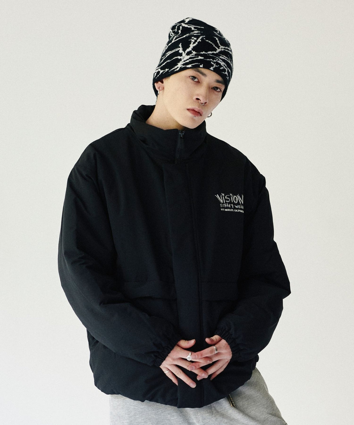 Stand neck padded jacket / スタンドネック中綿ジャケット