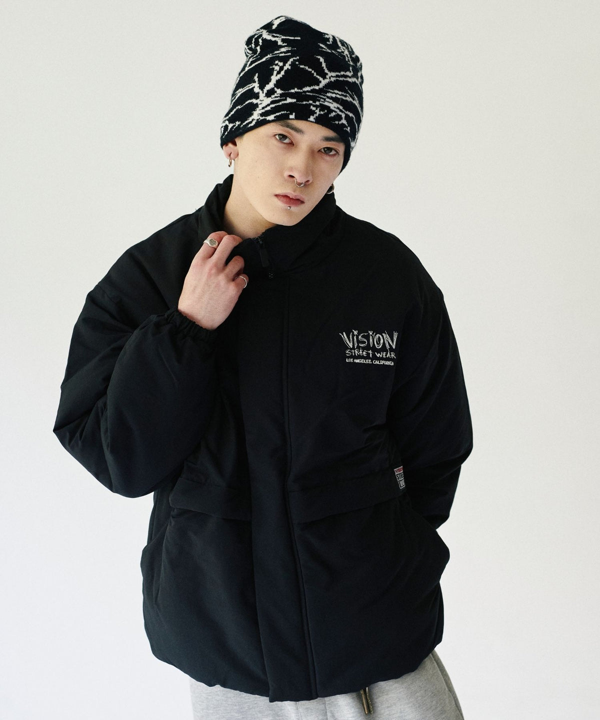 Stand neck padded jacket / スタンドネック中綿ジャケット