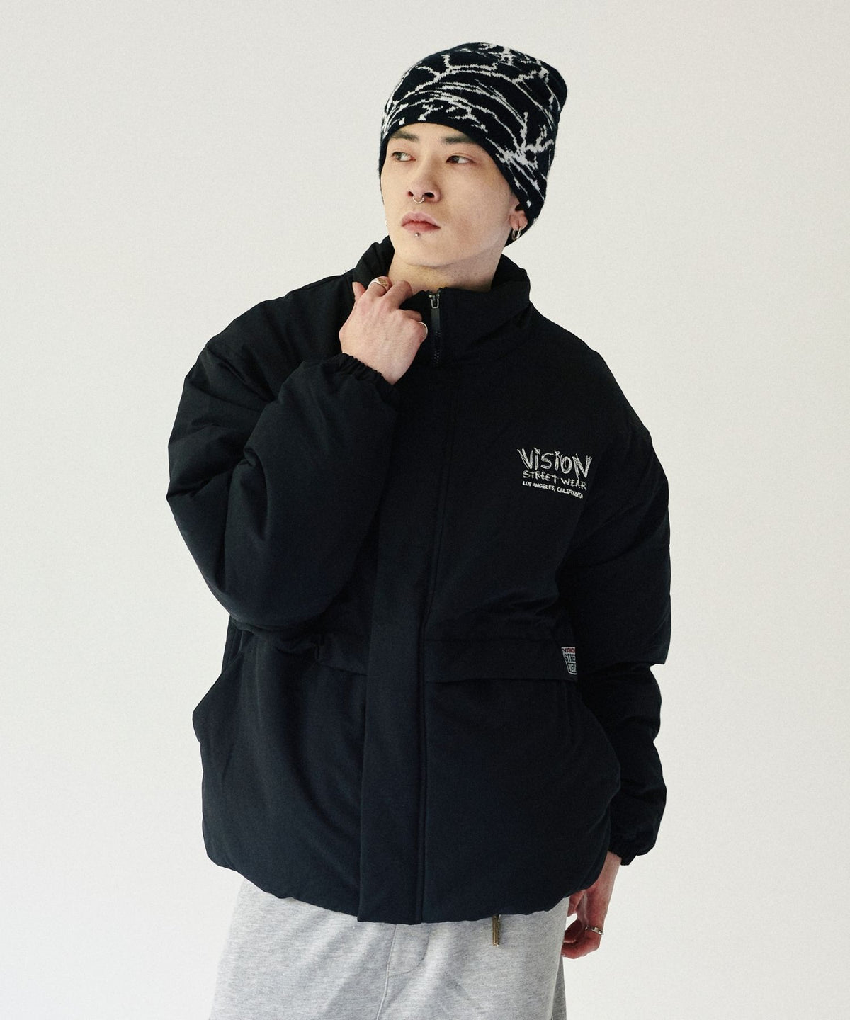 Stand neck padded jacket / スタンドネック中綿ジャケット