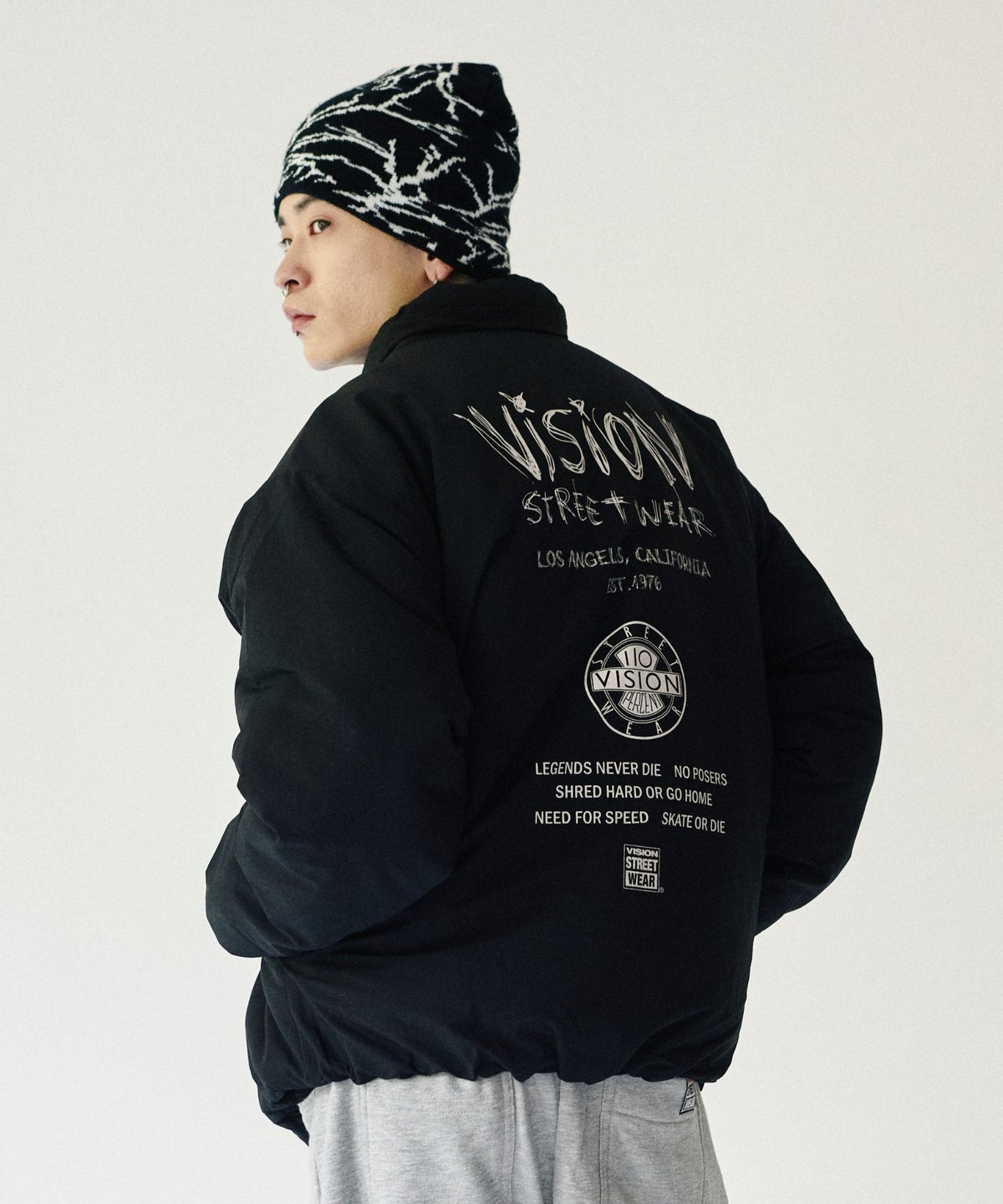 Stand neck padded jacket / スタンドネック中綿ジャケット