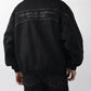 Fake suede piping padded jacket / フェイクスエードパイピング中綿ジャケット