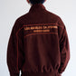Fake suede piping padded jacket / フェイクスエードパイピング中綿ジャケット