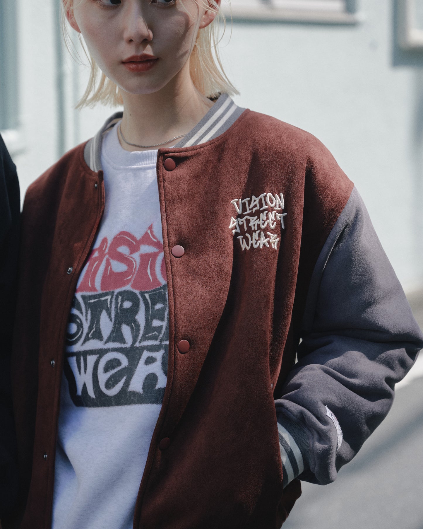 Fake suede stadium jacket / フェイクスエードスタジアムジャケット