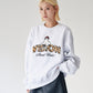 Ghost Logo Sweat / 【裏起毛】ゴースト異素材ロゴスウェット