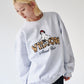 Ghost Logo Sweat / 【裏起毛】ゴースト異素材ロゴスウェット