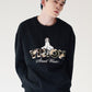 Ghost Logo Sweat / 【裏起毛】ゴースト異素材ロゴスウェット