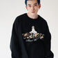 Ghost Logo Sweat / 【裏起毛】ゴースト異素材ロゴスウェット
