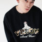Ghost Logo Sweat / 【裏起毛】ゴースト異素材ロゴスウェット