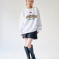 Ghost Logo Sweat / 【裏起毛】ゴースト異素材ロゴスウェット