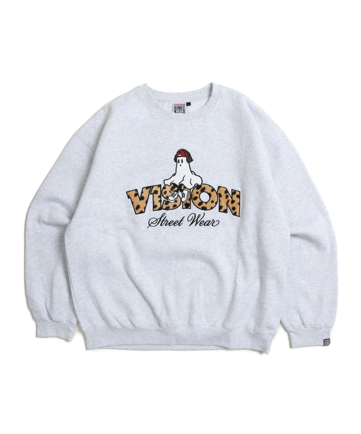Ghost Logo Sweat / 【裏起毛】ゴースト異素材ロゴスウェット