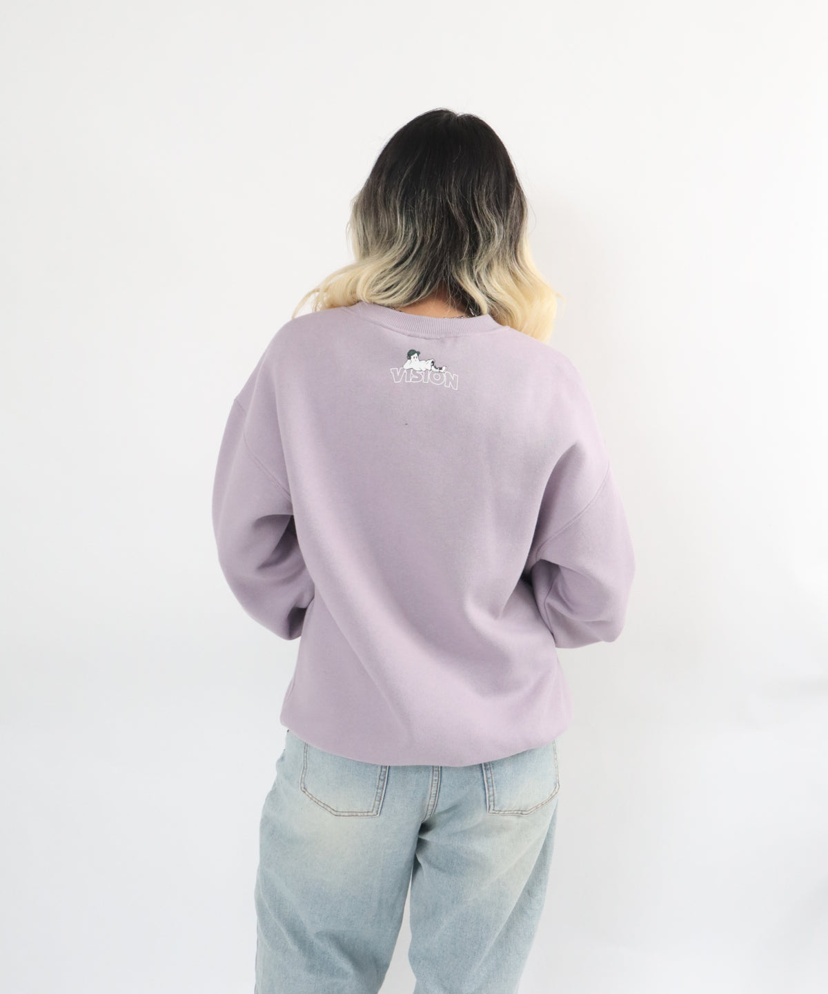 Ghost Logo Sweat / 【裏起毛】ゴースト異素材ロゴスウェット