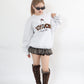Ghost Logo Sweat / 【裏起毛】ゴースト異素材ロゴスウェット
