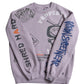 All print fleece Sweat / 【裏起毛】ラクガキ総柄スウェット