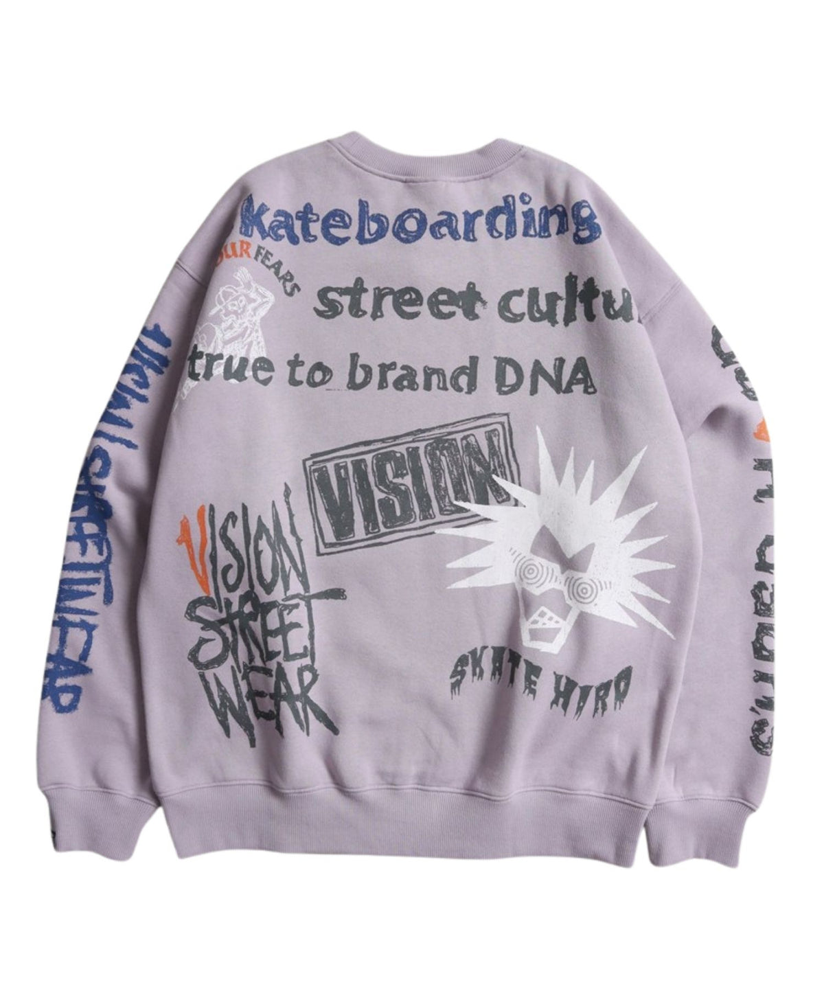 All print fleece Sweat / 【裏起毛】ラクガキ総柄スウェット