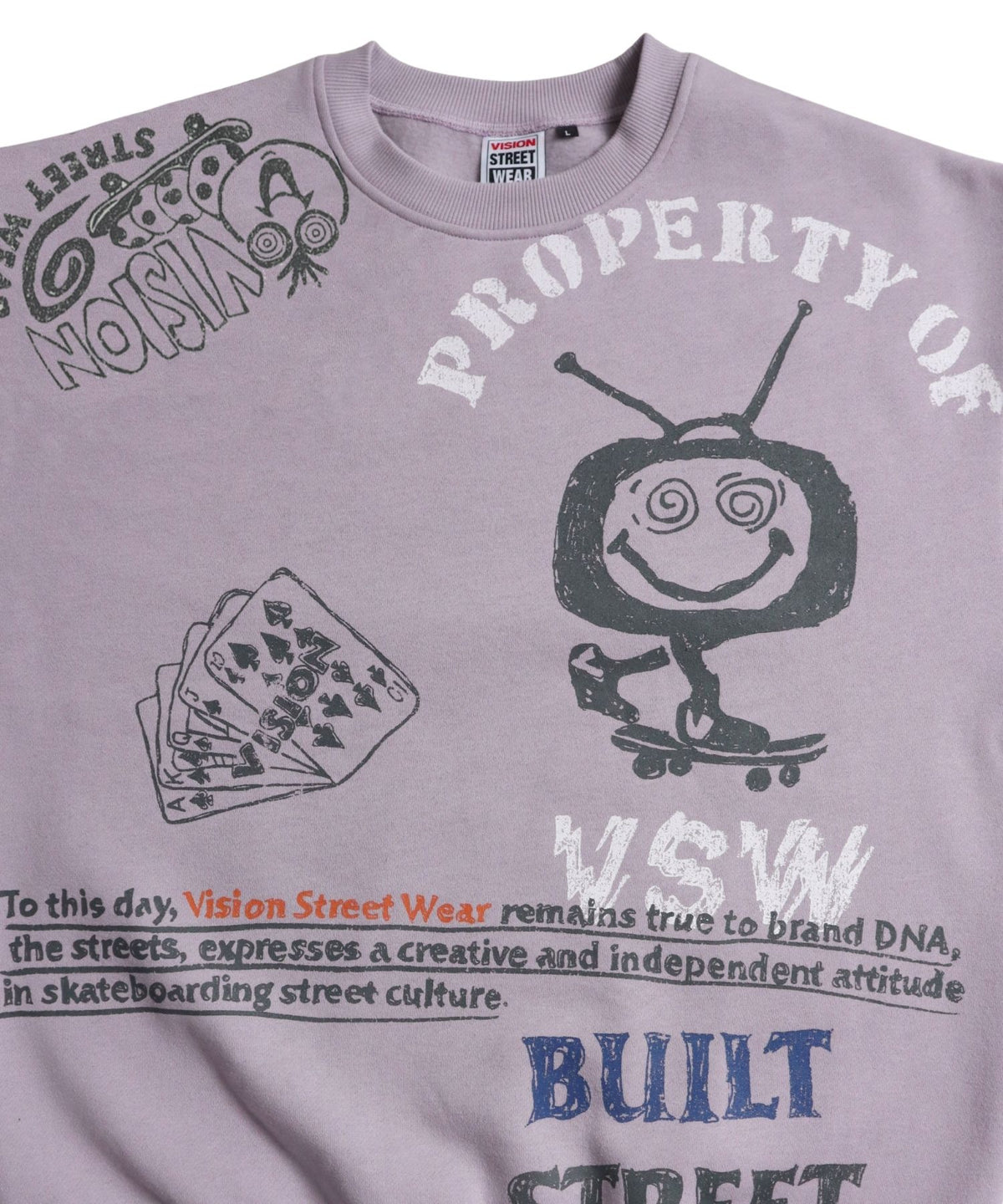 All print fleece Sweat / 【裏起毛】ラクガキ総柄スウェット