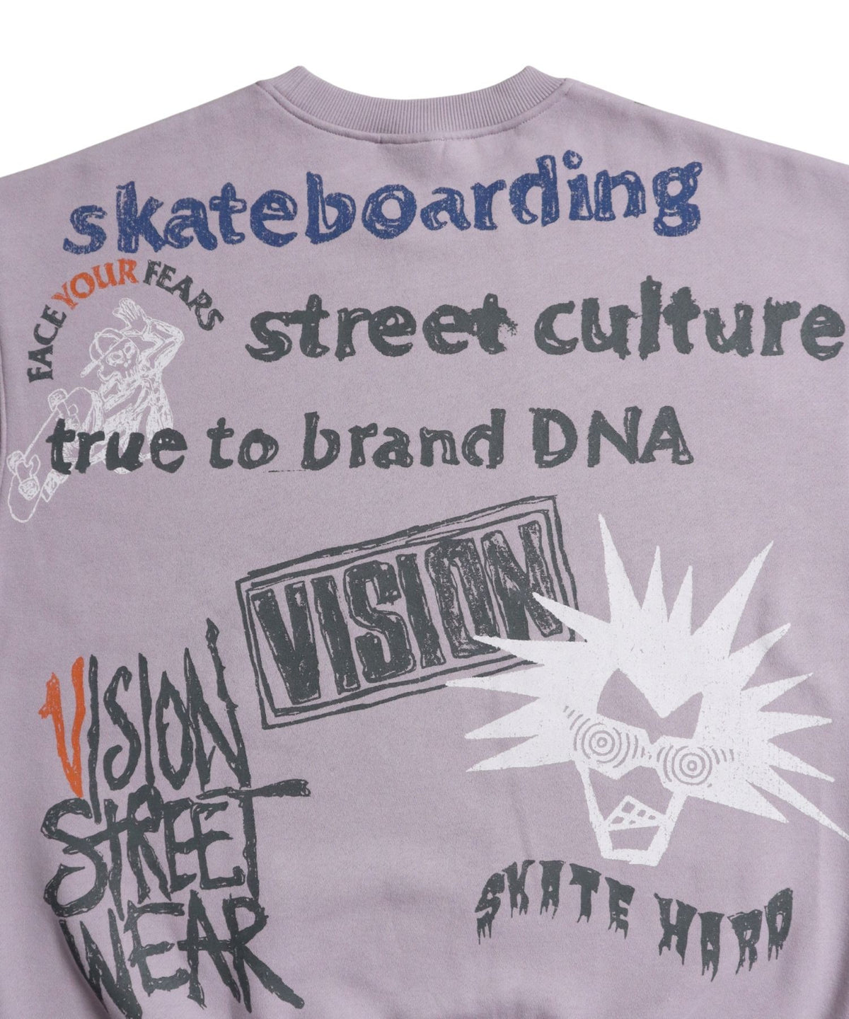All print fleece Sweat / 【裏起毛】ラクガキ総柄スウェット