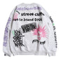 All print fleece Sweat / 【裏起毛】ラクガキ総柄スウェット