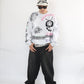 All print fleece Sweat / 【裏起毛】ラクガキ総柄スウェット