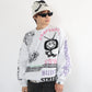 All print fleece Sweat / 【裏起毛】ラクガキ総柄スウェット