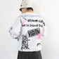 All print fleece Sweat / 【裏起毛】ラクガキ総柄スウェット
