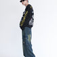 All print fleece Sweat / 【裏起毛】ラクガキ総柄スウェット
