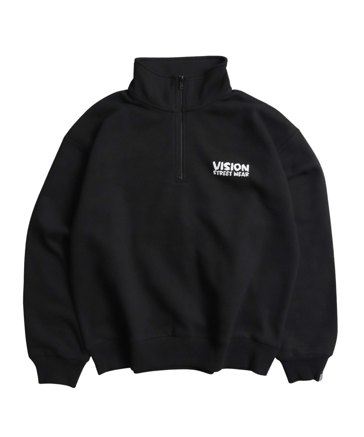 Ghost Zip Sweat / 【裏起毛】ゴースト異素材ハーフジップ
