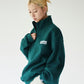 Ghost Zip Sweat / 【裏起毛】ゴースト異素材ハーフジップ