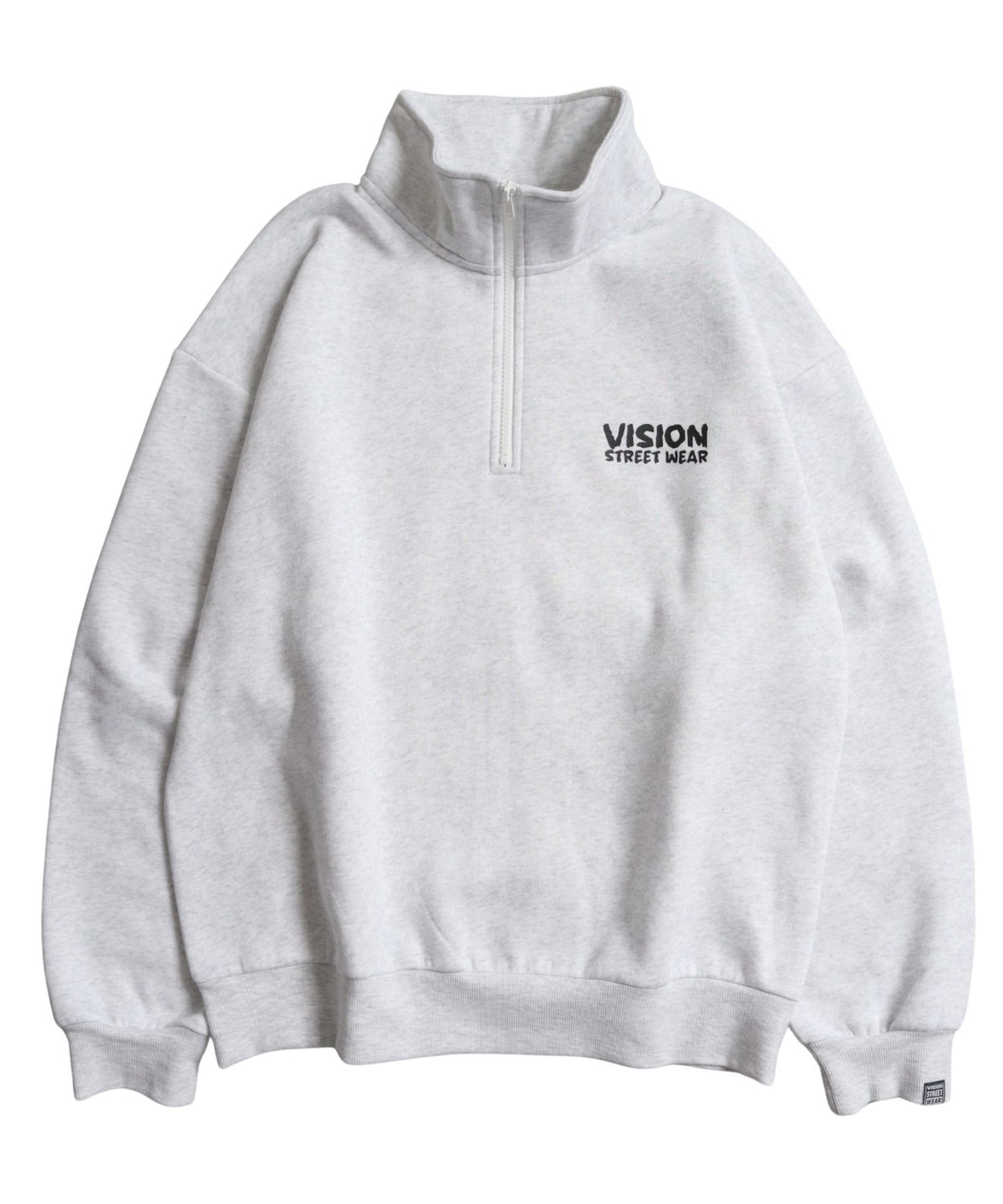 Ghost Zip Sweat / 【裏起毛】ゴースト異素材ハーフジップ