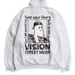 Ghost Zip Sweat / 【裏起毛】ゴースト異素材ハーフジップ