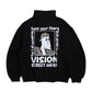 Ghost Zip Sweat / 【裏起毛】ゴースト異素材ハーフジップ
