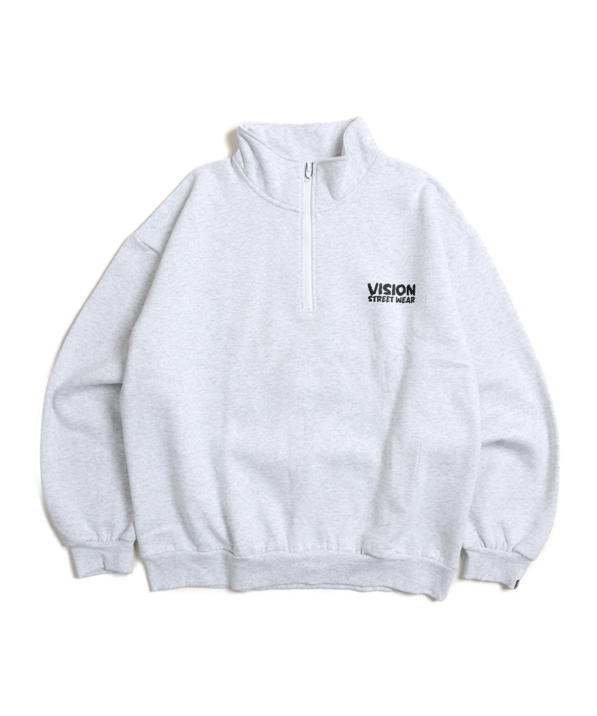 Ghost Zip Sweat / 【裏起毛】ゴースト異素材ハーフジップ