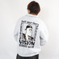 Ghost Zip Sweat / 【裏起毛】ゴースト異素材ハーフジップ