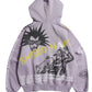 All print Zip Hoodie / 【裏起毛】ラクガキ総柄ジップパーカー
