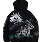 All print Zip Hoodie / 【裏起毛】ラクガキ総柄ジップパーカー