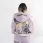 All print Zip Hoodie / 【裏起毛】ラクガキ総柄ジップパーカー