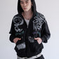 All print Zip Hoodie / 【裏起毛】ラクガキ総柄ジップパーカー