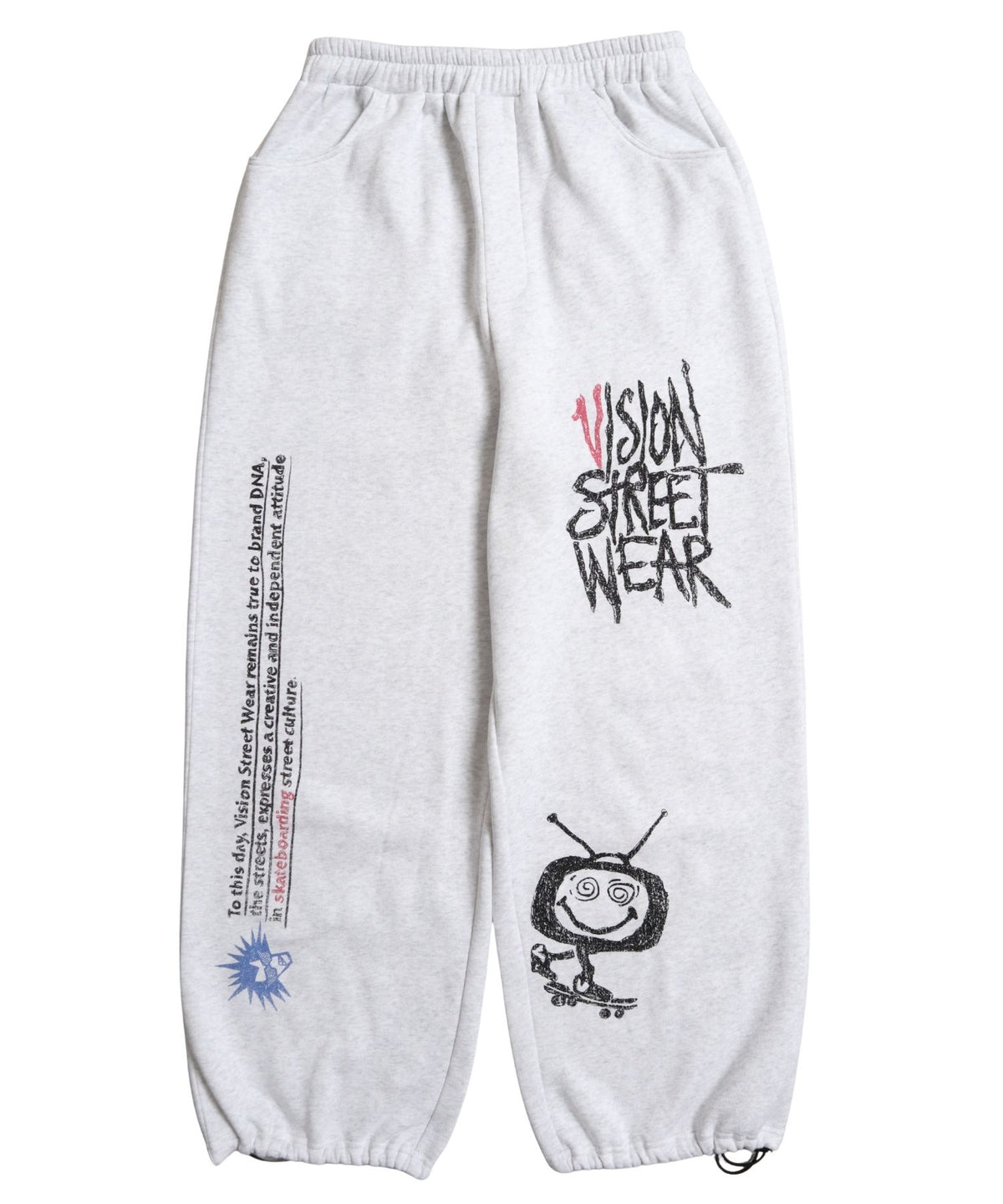 All print Sweat Pants / 【裏起毛】ラクガキ総柄スウェットパンツ