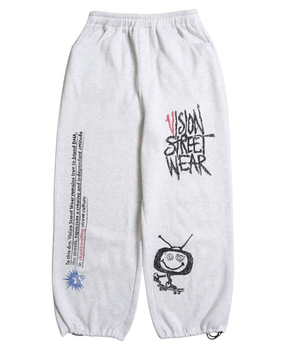 All print Sweat Pants / 【裏起毛】ラクガキ総柄スウェットパンツ